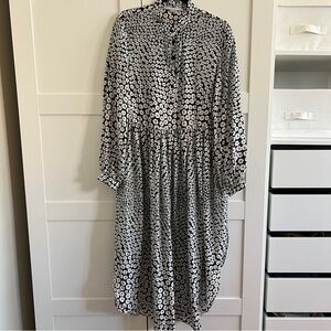 Stella McCartney Ditsy Floral Silk Shirtdress, 44 IT/8-10 US